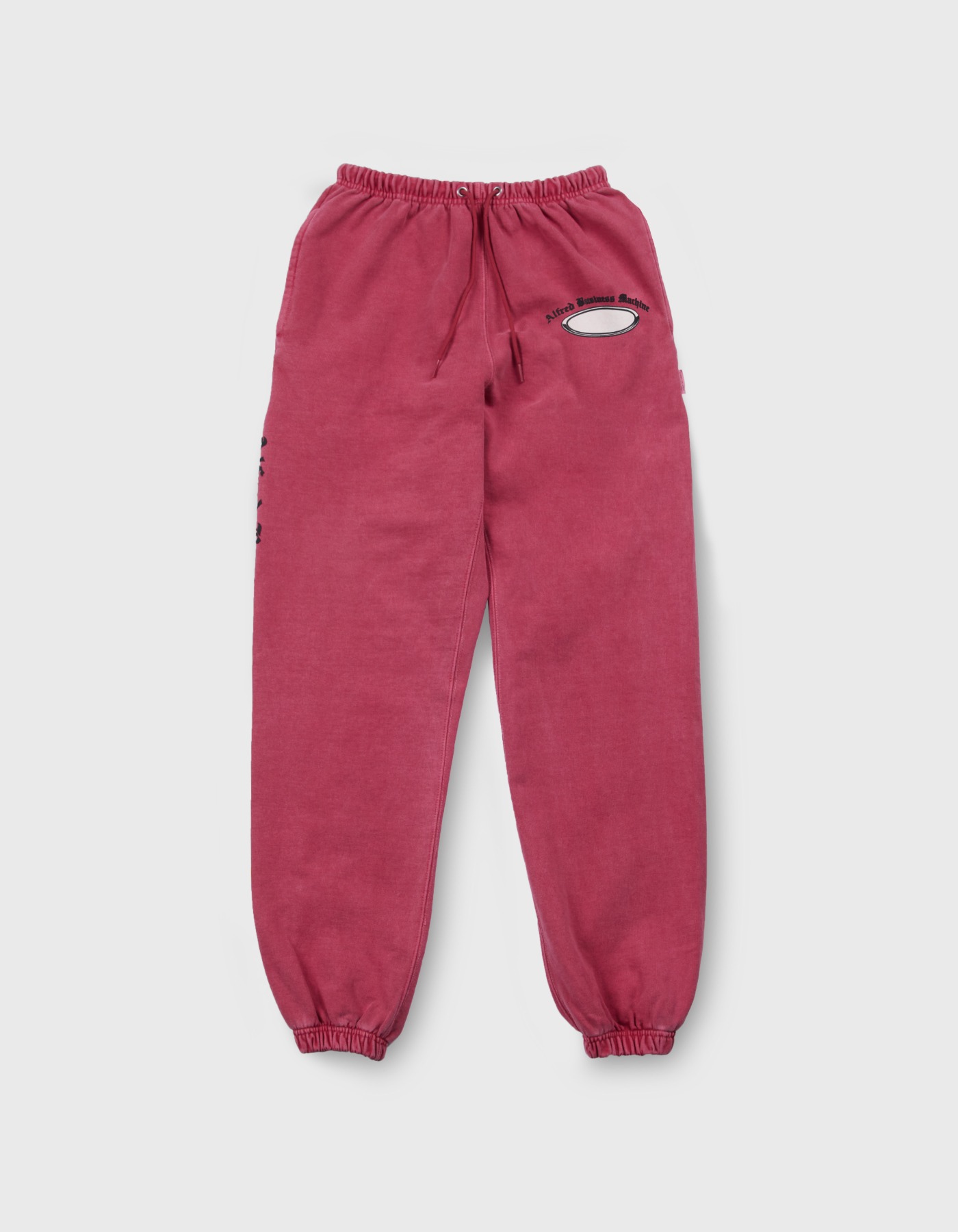 FRED PIGMENT JOGGER PANTS / Red