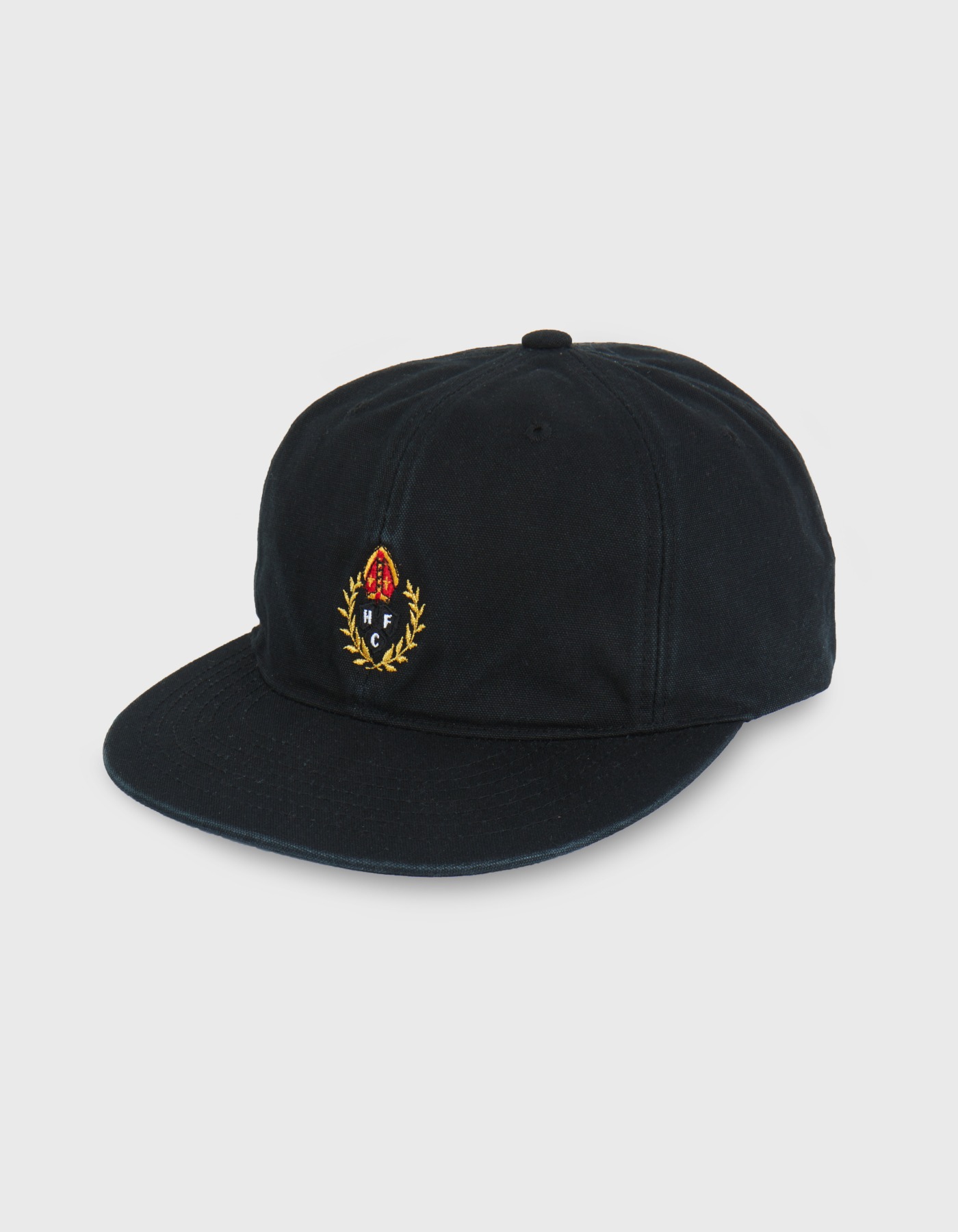 HFC CREST 6 PANEL CAP/ Black