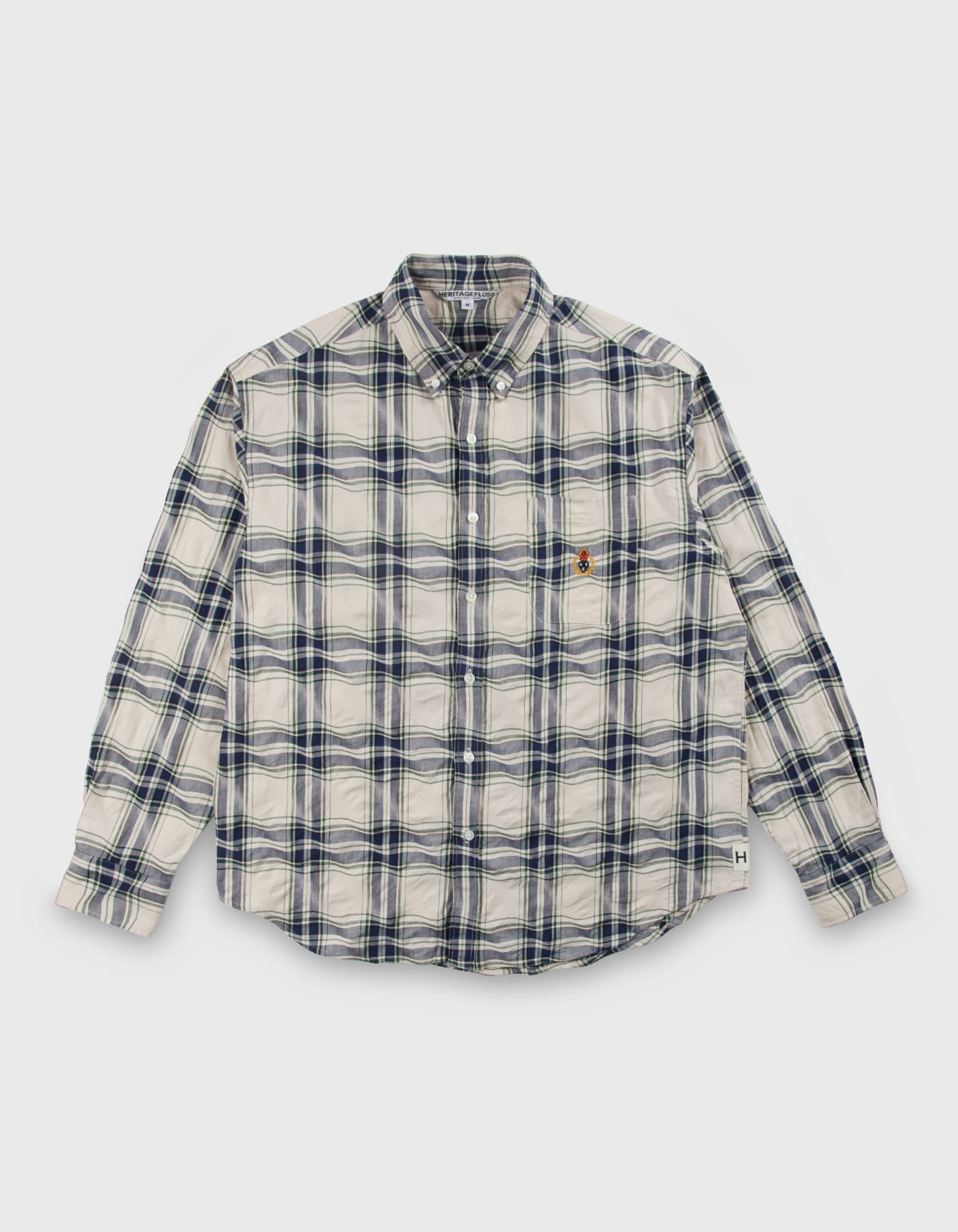 HFC CREST CHECKED SHIRT / Blue-Green Check