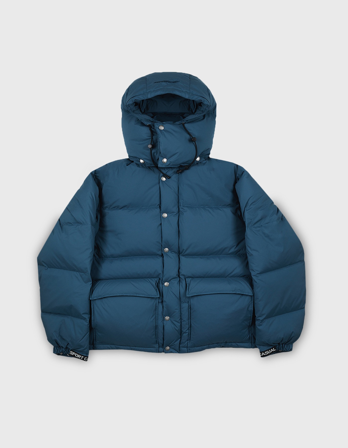 RIPSTOP HOODED DOWN PARKA / Blue
