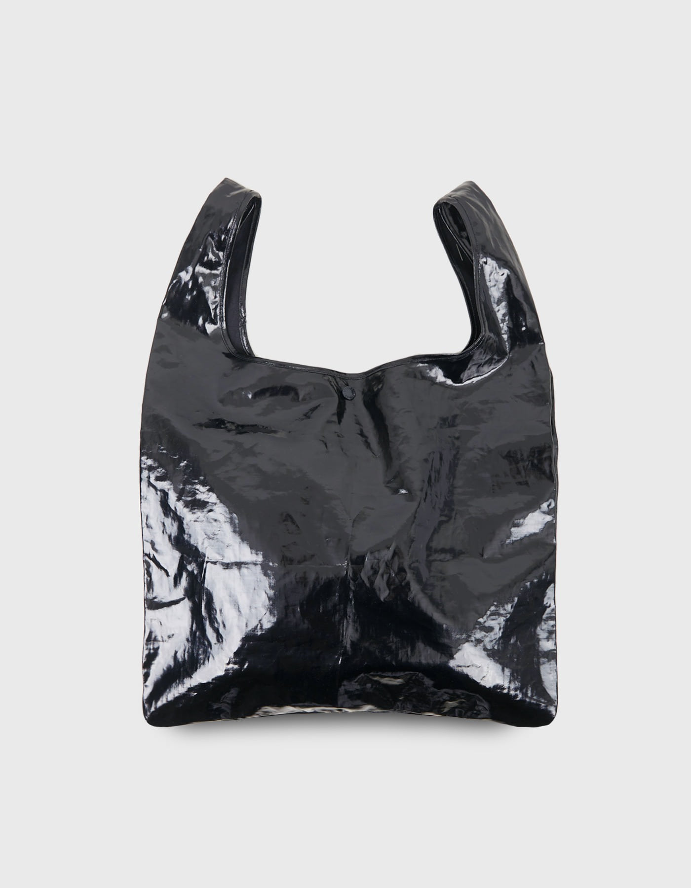 PATENT PLASTIC BAG / Black