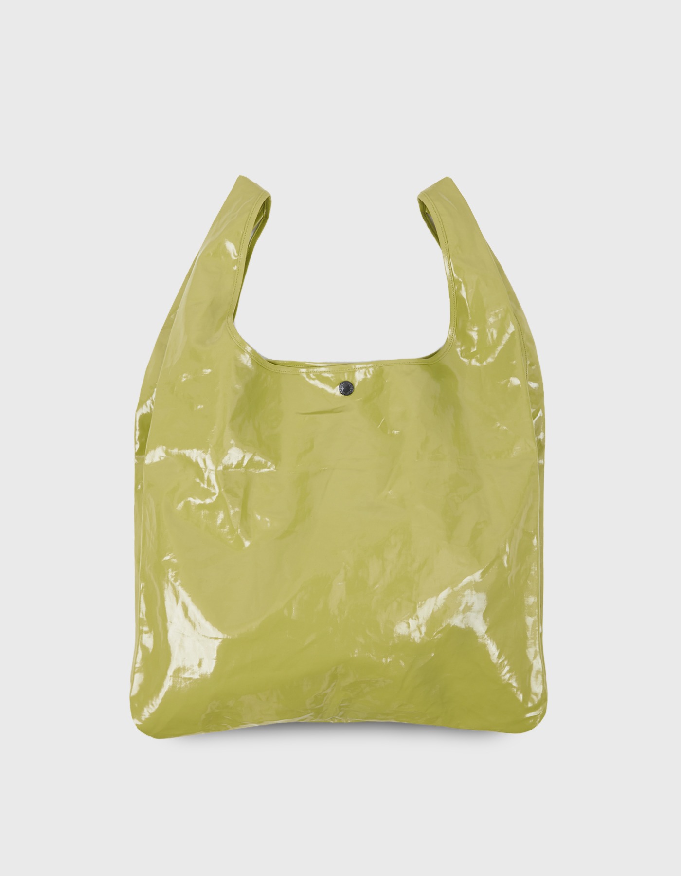 PATENT PLASTIC BAG / Lime