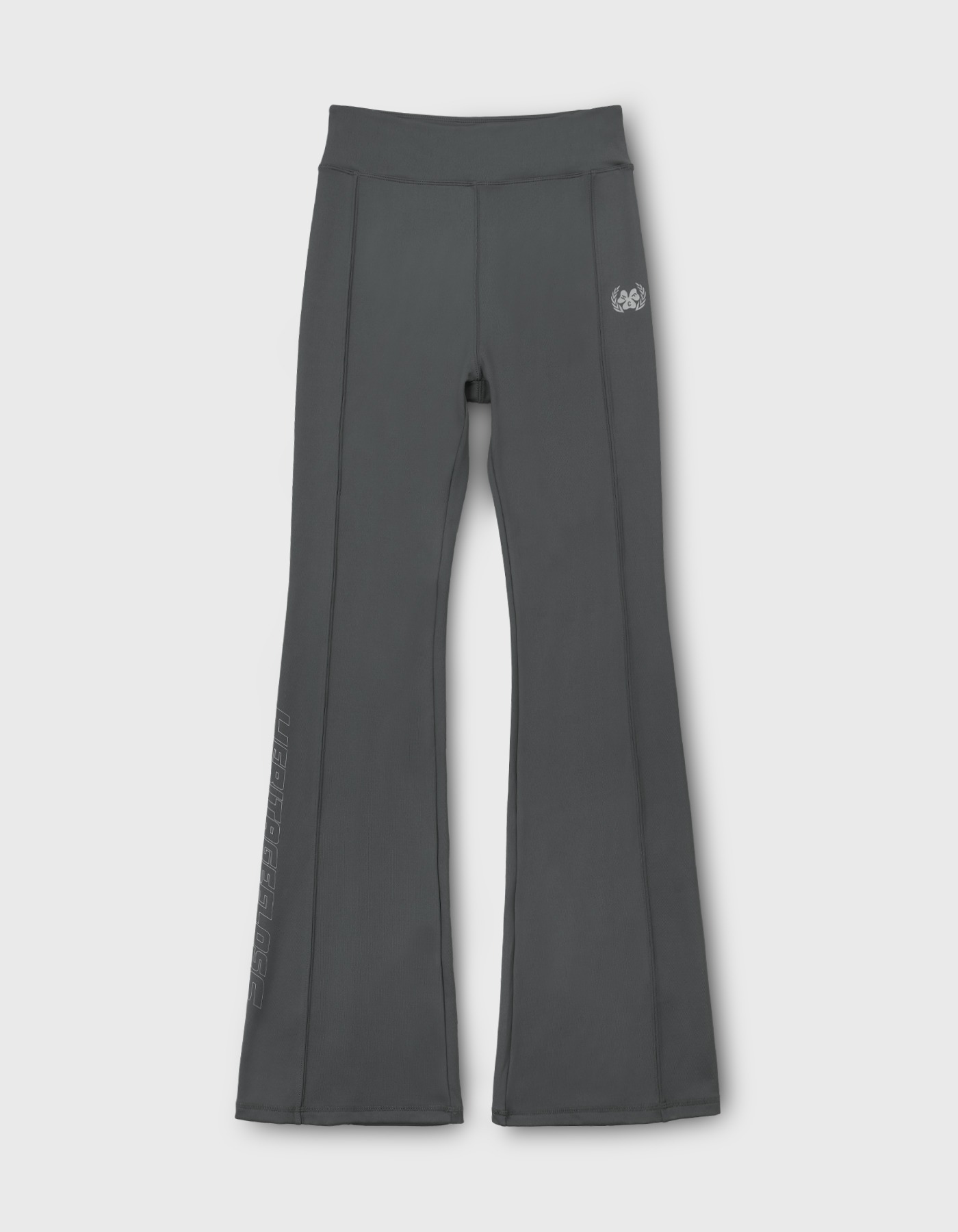 HIGH-RISE FLARED PANTS / Grey