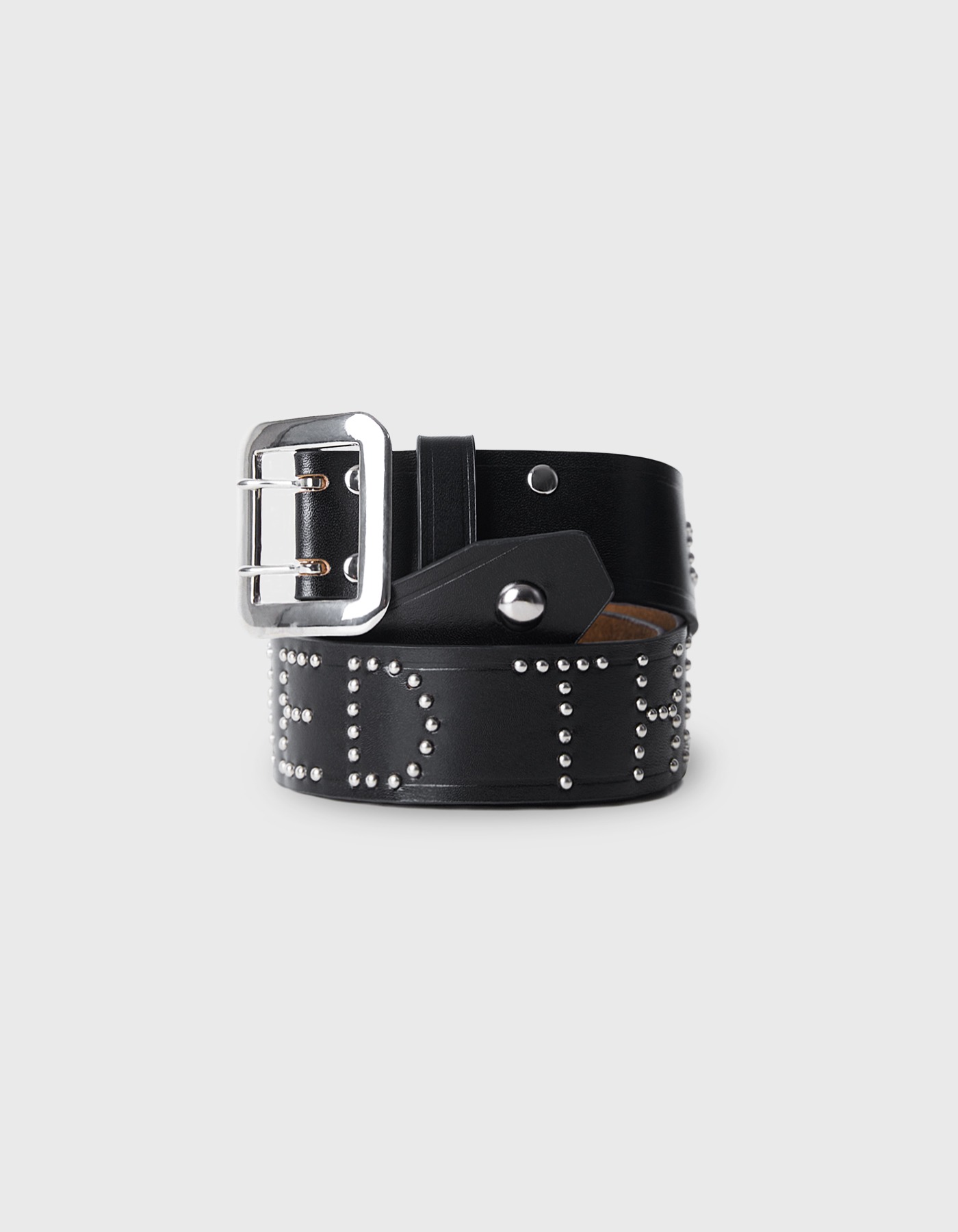 ALFRED THE GREAT LEATHER BELT  / Black