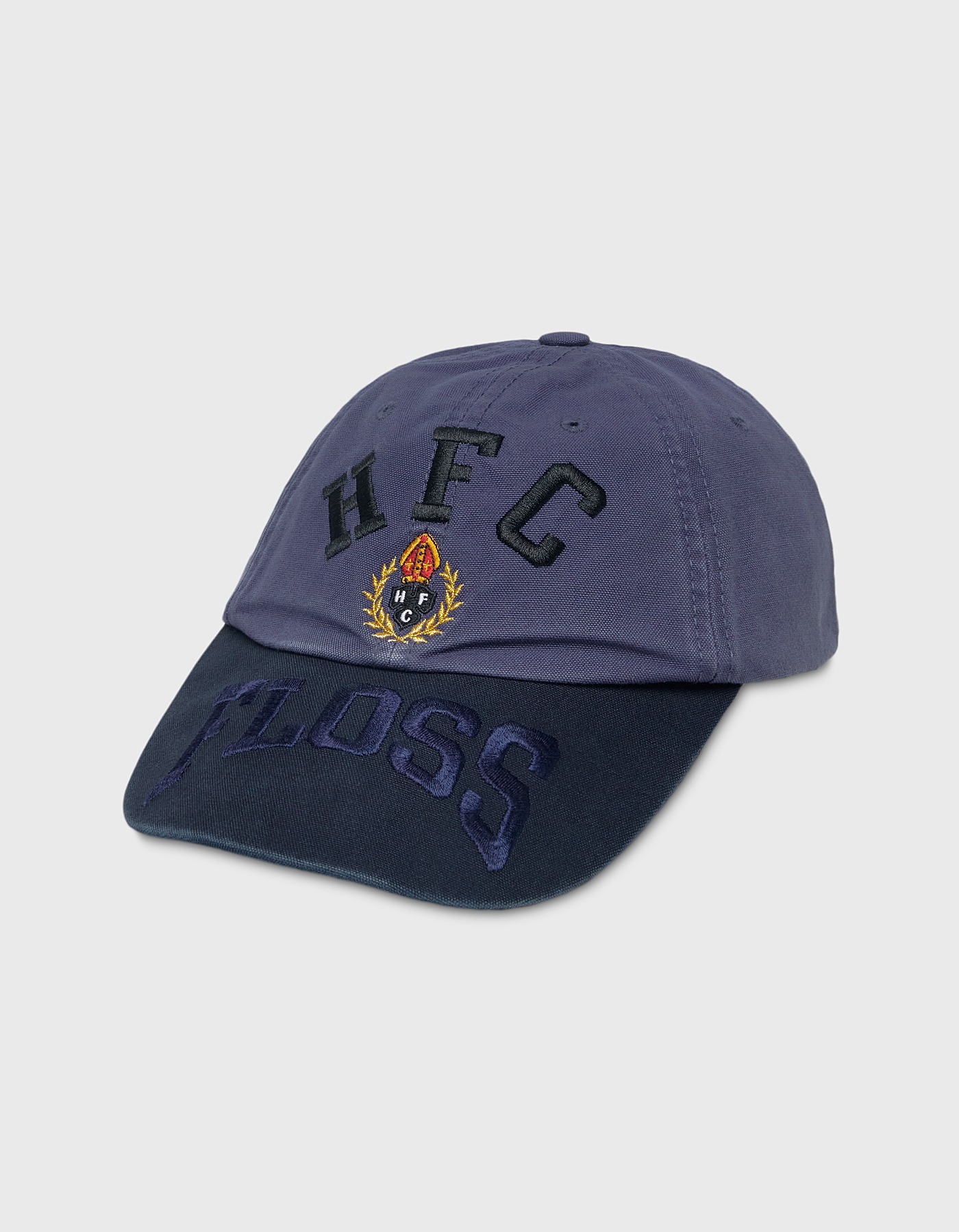 HFC CREST 6 PANEL CAP / Purple Navy-Navy